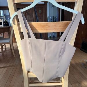 Abercrombie & Fitch Tan Crop Top